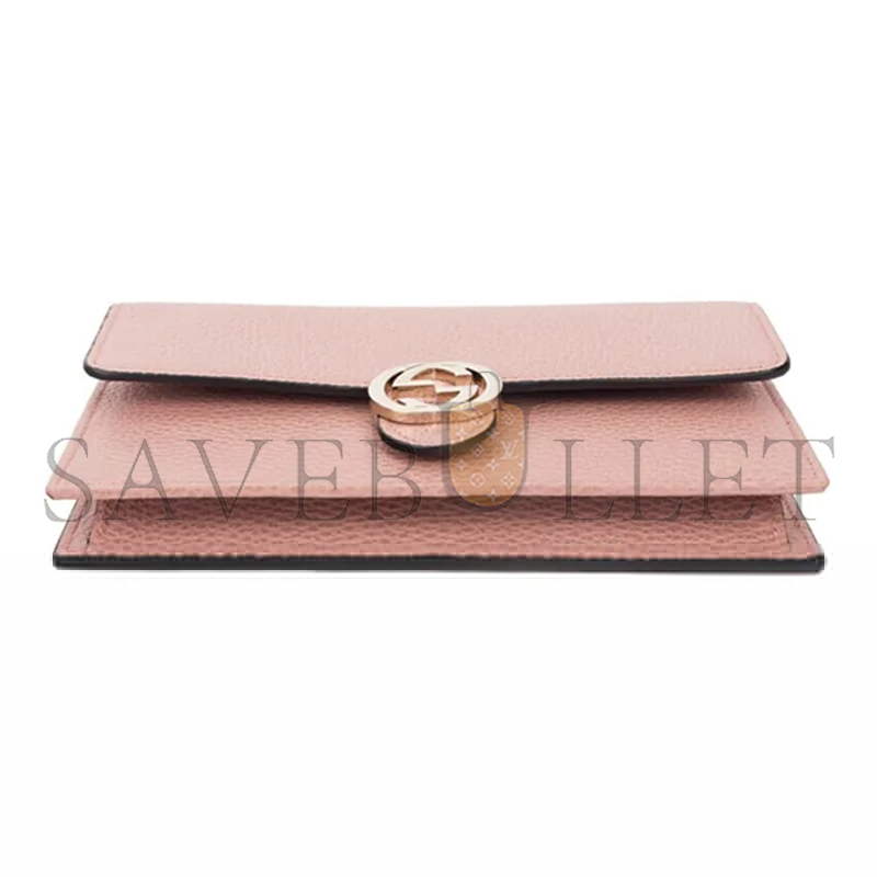 G*u*i dollar calfskin interlocking g chain wallet 510314 (20*13*6cm)